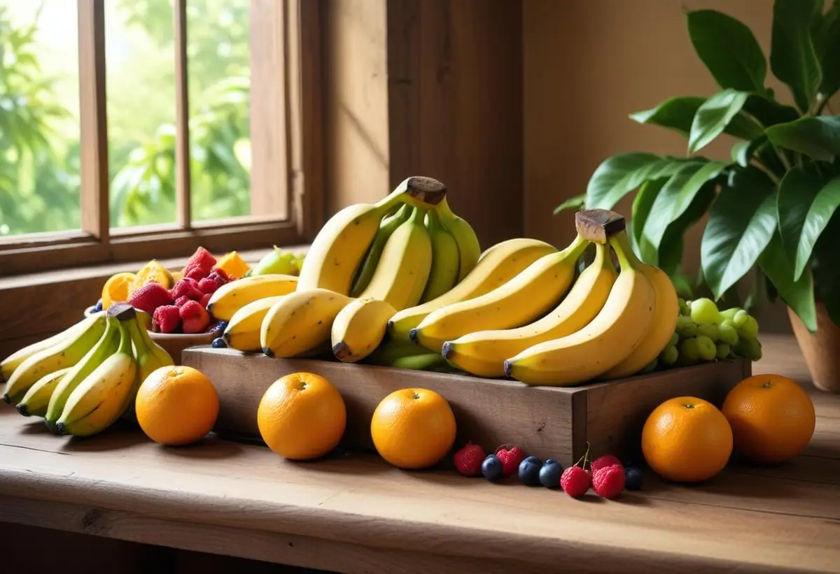 Banan näringsvärde illustration