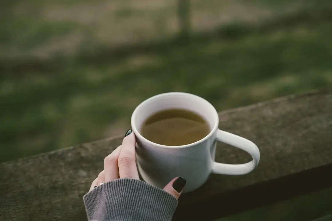 Grönt te koffein illustration