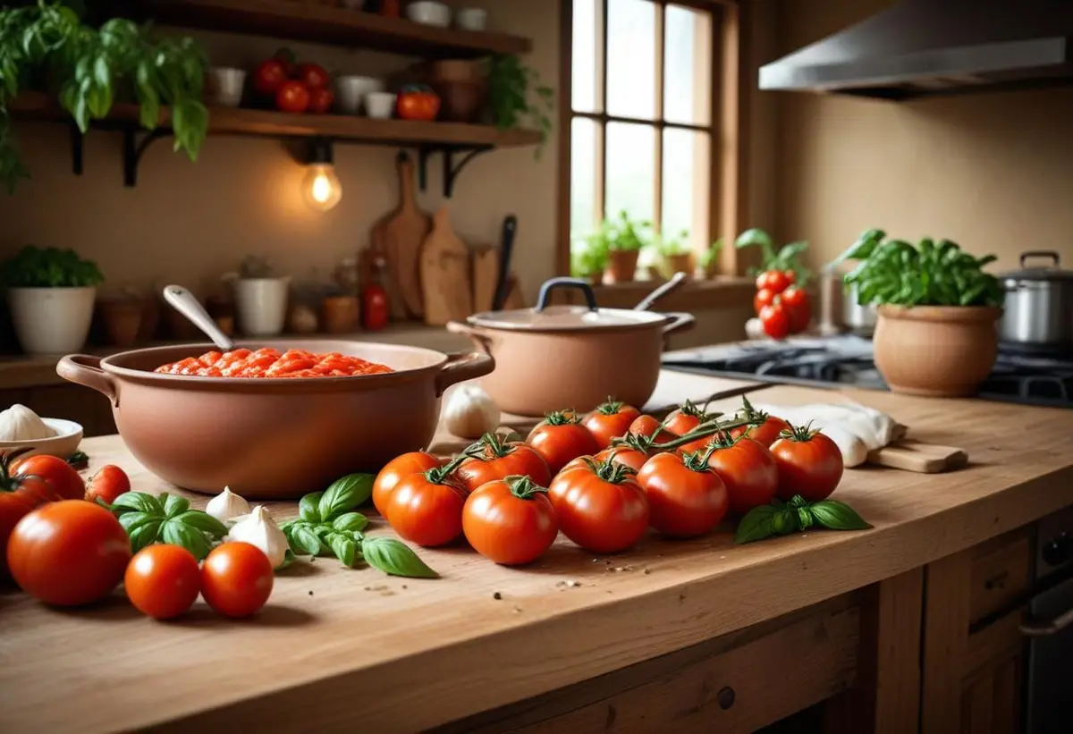 Perfekt tomatsås som gör måltiden lyxig! illustration